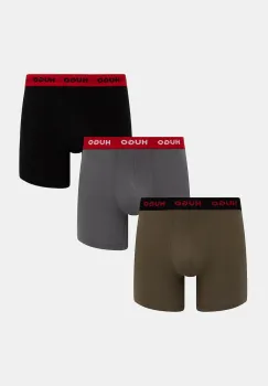 HUGO boxeri barbati din bumbac cu elastan BOXERBR TRIPLET PACK pachet de 3 imagine