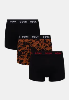 HUGO boxeri barbati din bumbac cu elastan TRIPLET DESIGN pachet de 3 imagine