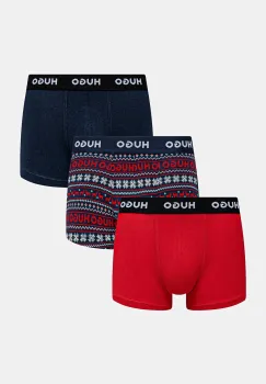 HUGO boxeri barbati din bumbac cu elastan TRIPLET DESIGN pachet de 3 imagine