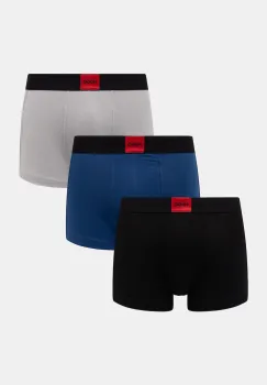 HUGO Boxeri barbati din bumbac cu elastan TRUNK TRIPLET GALAXY pachet de 3 imagine