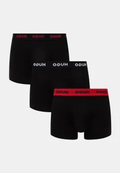 HUGO boxeri barbati din bumbac cu elastan TRUNK TRIPLET PACK pachet de 3 imagine