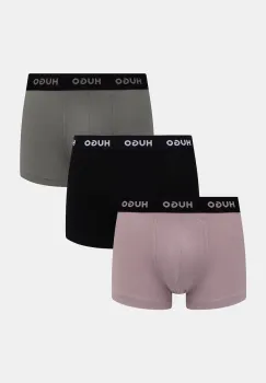 HUGO boxeri barbati din bumbac cu elastan TRUNK TRIPLET PACK pachet de 3 imagine