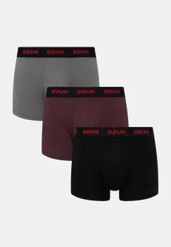 HUGO boxeri barbati din bumbac cu elastan TRUNK TRIPLET PACK pachet de 3 imagine