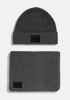 HUGO caciula si fular din amestec de lana Zago Set imagine