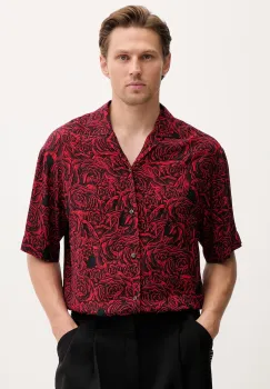 HUGO camasa barbateasca cu vascoza Espino imagine