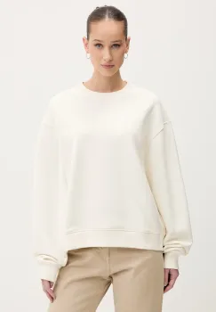 HUGO hanorac oversized pentru femei, din bumbac Deroxina_9 imagine