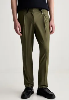 HUGO pantaloni chinos pentru barbati cu lana Getlin251F3 imagine