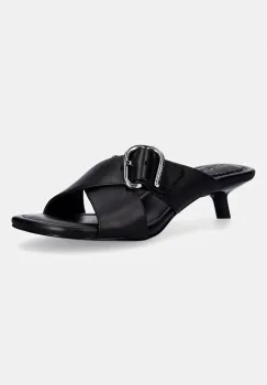 HUGO papuci cu toc jos de dama din piele Amaryl imagine