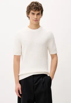 HUGO Pulover barbatesc din bumbac Saffon imagine