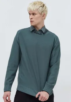 HUGO pulover de bumbac imagine