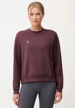 Hummel hanorac yoga culoarea bordo, uni, 230489 imagine