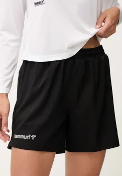 Hummel pantaloni scurti de alergare culoarea negru, 227249 imagine