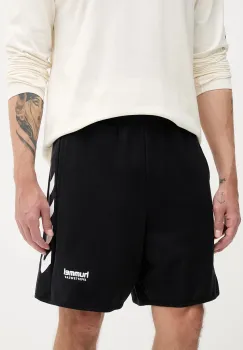 Hummel pantaloni scurti din bumbac culoarea negru, 227562 imagine