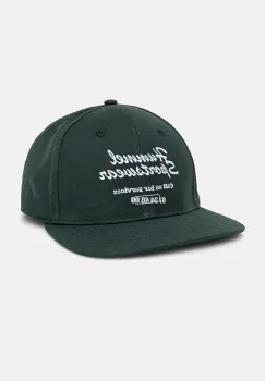 Hummel sapca de baseball din bumbac culoarea verde, cu imprimeu, 226069 imagine