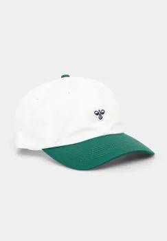 Hummel sapca de baseball din bumbac hmlBASEBALL CAP BEE culoarea negru, cu imprimeu, 225368 imagine