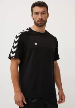 Hummel tricou Archive barbati, culoarea negru, cu imprimeu, 225258 imagine