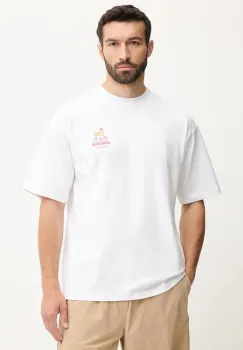 Hummel tricou din bumbac culoarea alb, cu imprimeu, 227549 imagine