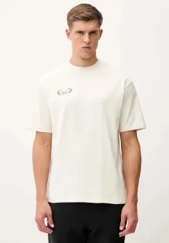 Hummel tricou din bumbac culoarea bej, cu imprimeu, 230029 imagine