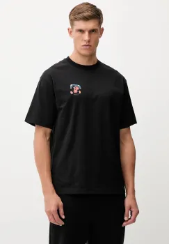 Hummel tricou din bumbac culoarea negru, cu imprimeu, 230025 imagine