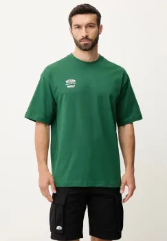 Hummel tricou din bumbac culoarea verde, cu imprimeu, 227549 imagine