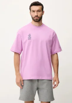 Hummel tricou din bumbac culoarea violet, cu imprimeu, 227549 imagine