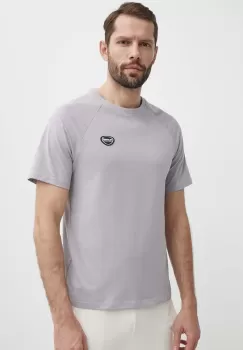 Hummel tricou din bumbac hmlLGC KAI REGULAR HEAVY T-SHIRT barbati, culoarea gri, cu imprimeu, 223989 imagine