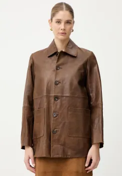 IBlues geaca de piele GATTI imagine