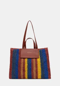 iBlues geanta de plaja pentru femei impletita ARCA imagine