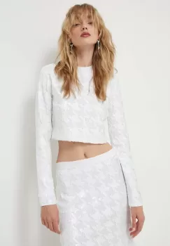 Iceberg bluza femei, culoarea alb, neted imagine