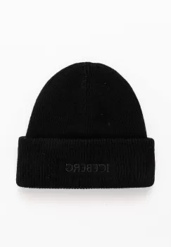 Iceberg caciula de lana culoarea negru, de lana, din tricot gros, 30 437 079 imagine