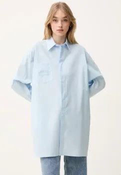 Iceberg camasa din bumbac femei, cu guler clasic, relaxed, G061 0132 imagine
