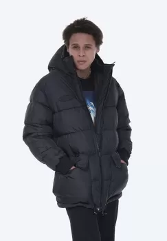 Iceberg geaca barbati, culoarea negru, de iarna imagine