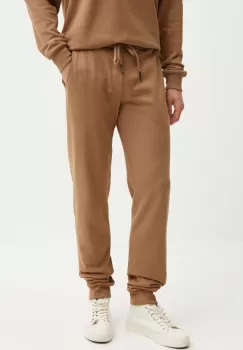 Iceberg pantaloni de trening din bumbac culoarea bej, cu imprimeu imagine