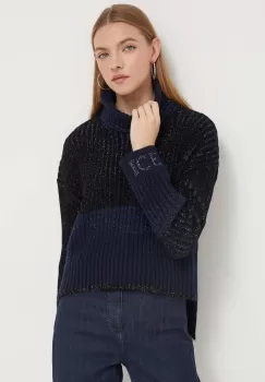 Iceberg pulover din amestec de lana femei, cu guler imagine