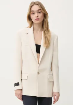 Iceberg sacou culoarea bej, un singur rand de nasturi, neted, L021 5142 imagine