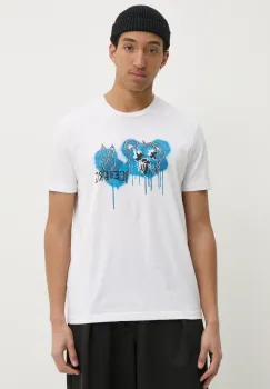 Iceberg tricou din bumbac barbati, culoarea alb, cu imprimeu, F043 6306 imagine