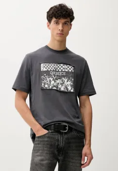 Iceberg tricou din bumbac culoarea alb, cu imprimeu, F02B 6325 imagine