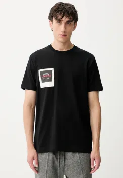 Iceberg tricou din bumbac culoarea negru, cu imprimeu, F042 6304 imagine