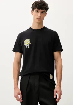 Iceberg tricou din bumbac culoarea negru, cu imprimeu, F048 6325 imagine