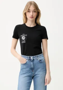 Iceberg tricou din bumbac femei, culoarea negru, F091 6318 imagine