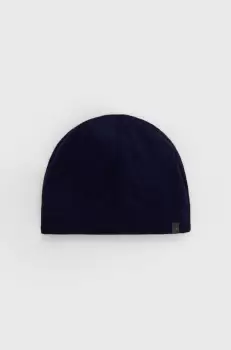 Icebreaker Caciula de lana culoarea negru, de lana, din tesatura neteda imagine