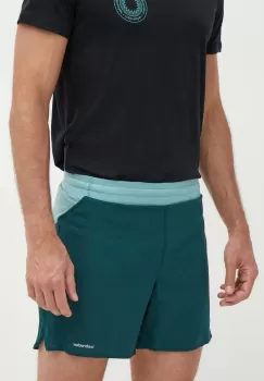 Icebreaker pantaloni scurti outdoor 125 ZoneKnit Merino Blend Speed culoarea verde, IB0A56X9A971 imagine