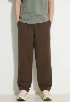 ICECREAM pantaloni de bumbac Skate Pant culoarea maro, cu fason chinos, IC24109 imagine