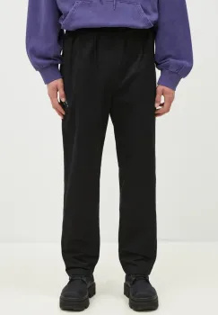ICECREAM pantaloni de bumbac Skate Pant culoarea negru, drept, ICC003 imagine