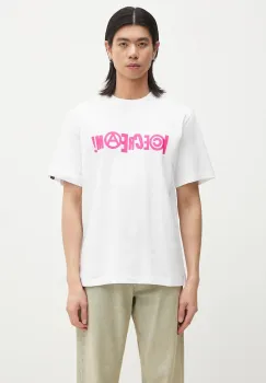 ICECREAM tricou din bumbac Anarchy T-Shirt barbati, culoarea alb, cu imprimeu, IC24461 imagine