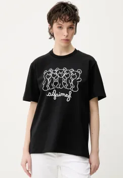 Inbetweeners tricou din bumbac culoarea negru, cu imprimeu, S5TWUATH031 imagine