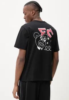 Inbetweeners tricou din bumbac culoarea negru, cu imprimeu, S5TWUATH036 imagine