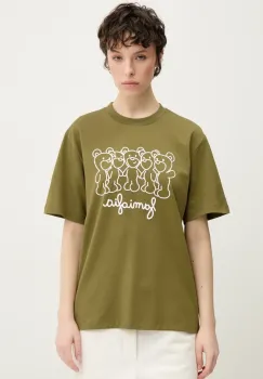 Inbetweeners tricou din bumbac culoarea verde, cu imprimeu, S5TWUATH031 imagine