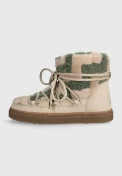 Inuikii cizme de iarna Shearling Zigzag culoarea bej, 75202-090 imagine