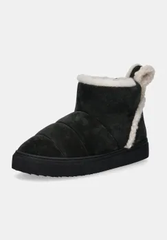 Inuikii cizme de zapada din piele intoarsa Shearling Slipin culoarea negru, 75202-010 imagine